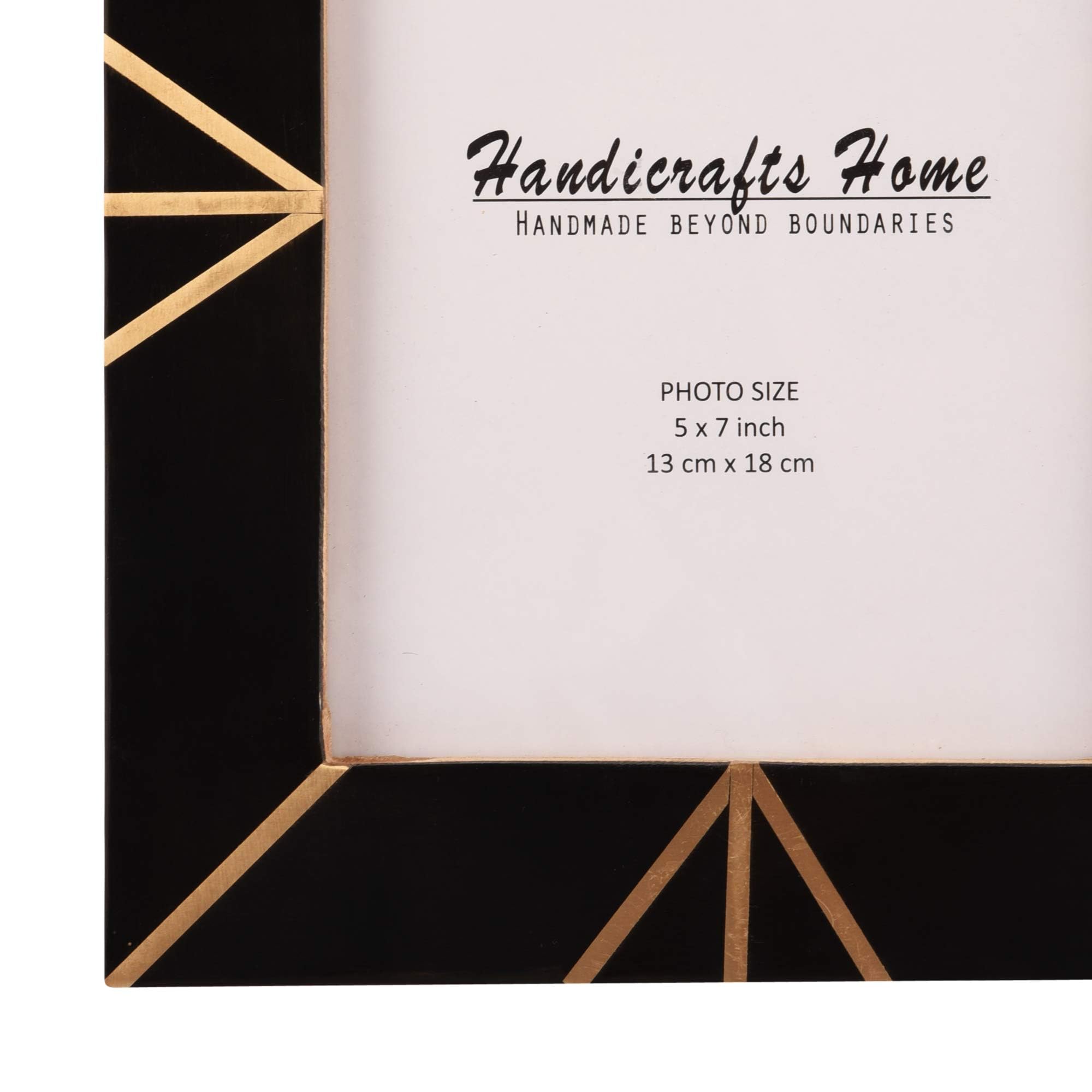 Handicrafts Home 5x7 Picture Frames Pack of 2 - Deco Collection Handcrafted Photo Frames, Perfect for Wall & Tabletop Display, I